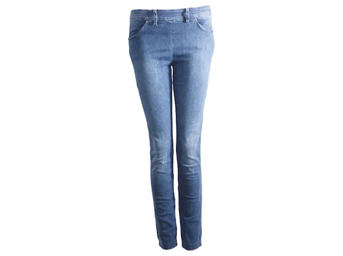 Acne Estudio de acné, jeans azules con cremallera en la espalda en talla 28/32. Algodón  ref.1002465