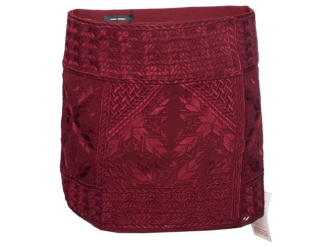 Isabel Marant, Falda andy roja burdeos