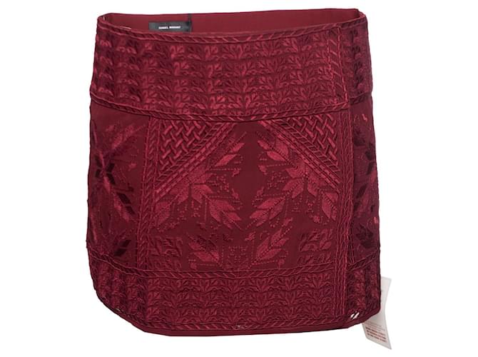 Isabel Marant, Burgundy red andy skirt Silk  ref.1002493