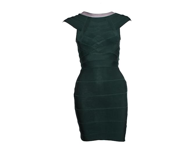 Autre Marque Green sleeveless bodycon dress  ref.1002506