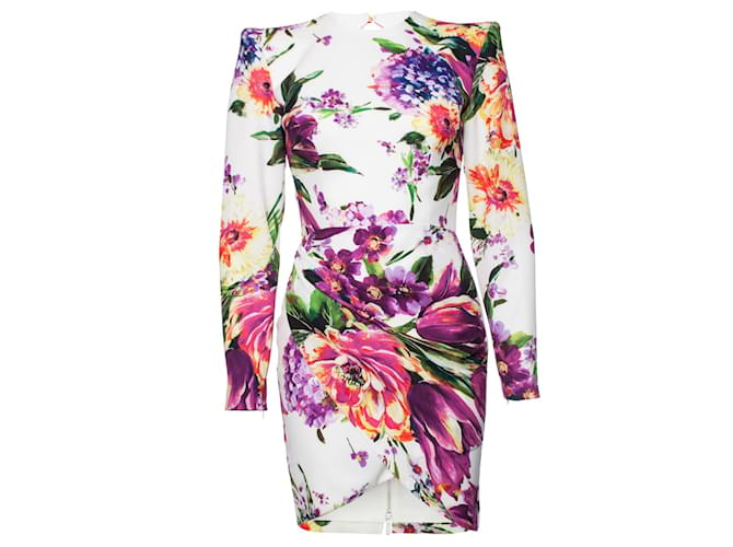 Autre Marque Alex Perry, Anais floral print mini dress. Multiple colors Polyester  ref.1002559