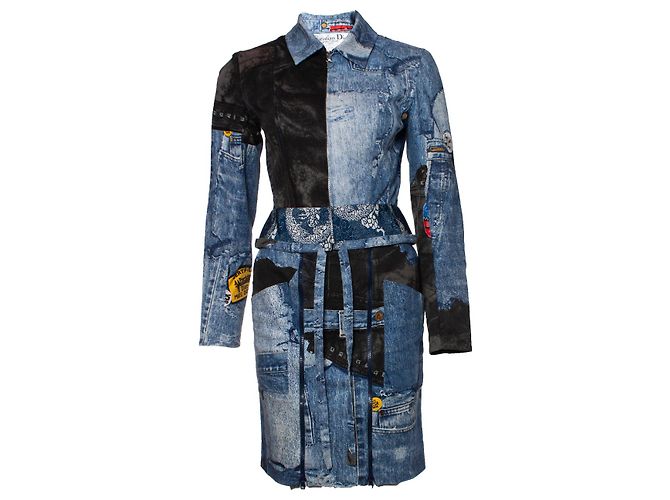 Christian Dior, Giacca e gonna biker Miss Diorella Blu