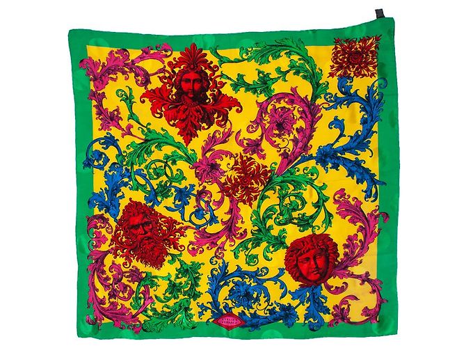 Gianni Versace Versace dell'atelier, Sciarpa con Medusa multicolore