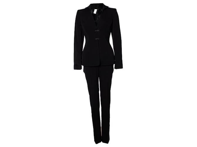 VERSACE, Black Suit Wool  ref.1002584