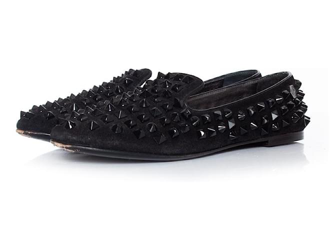 Philipp Plein, Mocassins de camurça em preto Suécia  ref.1002595