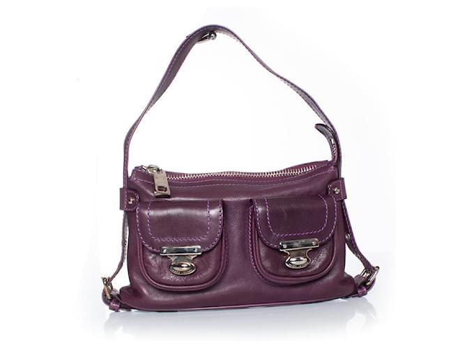 MARC JACOBS, Purple Leather Handbag  ref.1002611