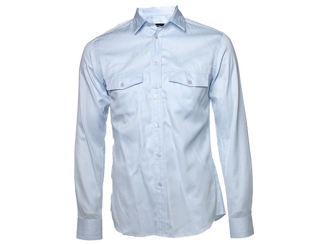 Givenchy, chemise bleu clair avec poches 