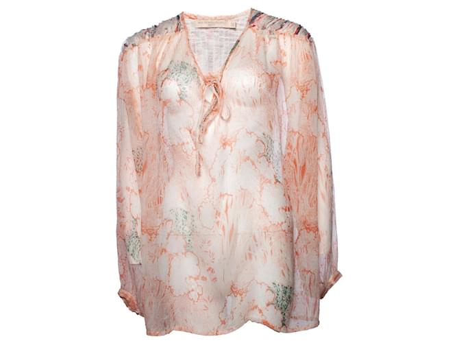 Autre Marque Mes Demoiselles, blouse with floral print Pink Viscose  ref.1002661