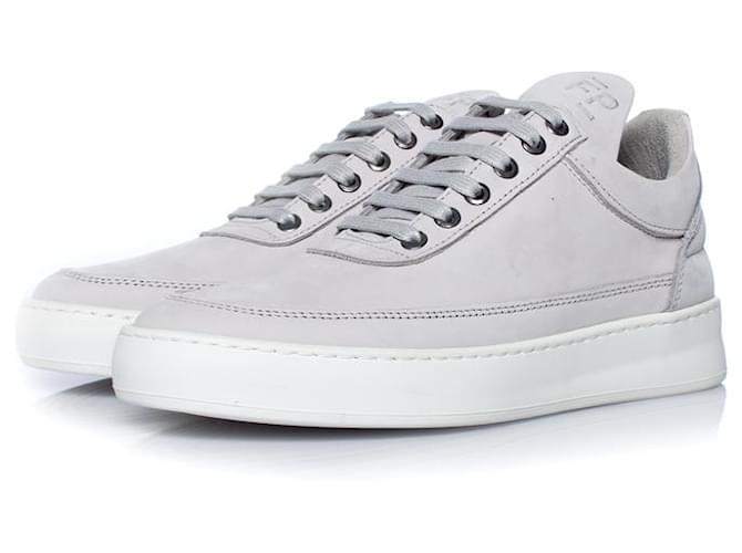 Autre Marque Filling Pieces, sneaker in grey nubuck leather  ref.1002671