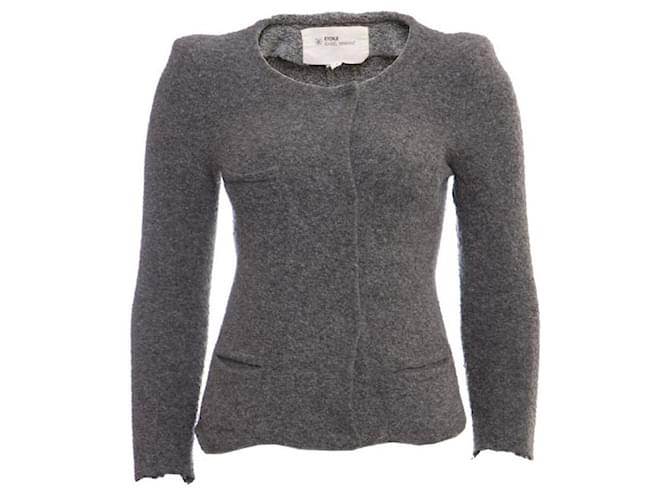 Isabel Marant Etoile, cardigã de lã cinza/tamanho da jaqueta 1.  ref.1002706