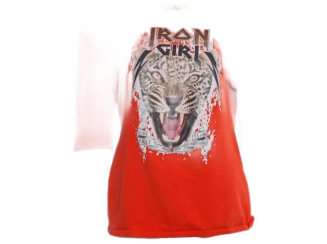 Autre Marque Rika, Orangefarbener Pullover mit Obermaterial