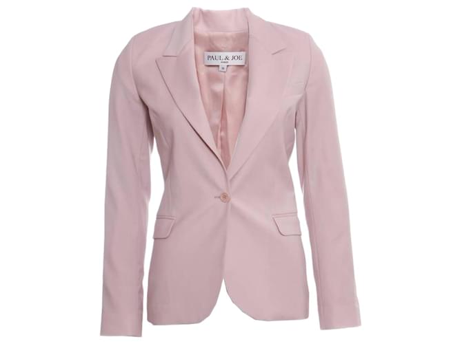 Paul & Joe, light pink blazer in size 36/XS. Wool  ref.1002718