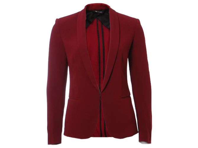 Rag & Bone Rag N Bone, bordeaux coloured blazer.