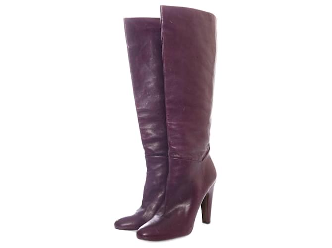 Pedro Garcia Pedro Gracia, purple leather boots in size 40.  ref.1002778
