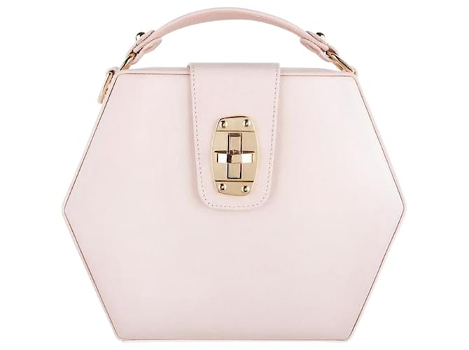 Autre Marque By Bordon, nude soft pink leather Charlee bag.  ref.1002779