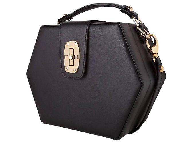 Autre Marque Di Bordon, Borsa Charlee in pelle nera.