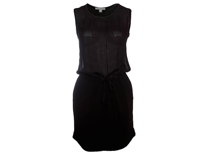 Autre Marque James Perse, black semi transparent dress. Viscose  ref.1002787