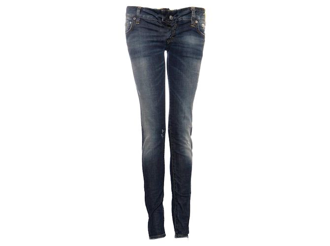 Dsquared2, jeans biker azul medio