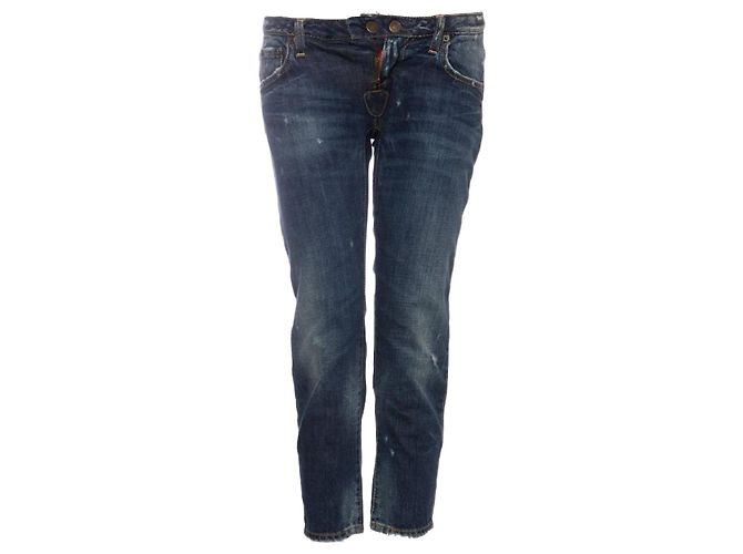 Dsquared2, jeans boyfriend azules