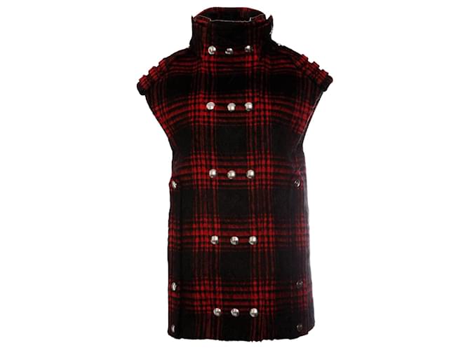 Alexander Wang, double breasted waistcoat. Black Red Wool  ref.1002826