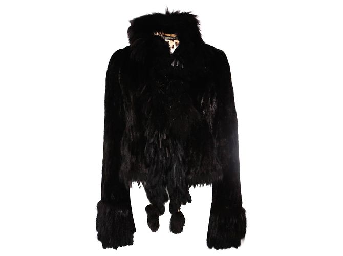 Roberto Cavalli, schwarzer Nerzmantel