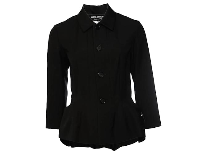 JUNYA WATANABE/COMME des GARCONS, schwarzer Blazer in Größe M, der sich in eine Tasche verwandeln lässt. Wolle  ref.1002906