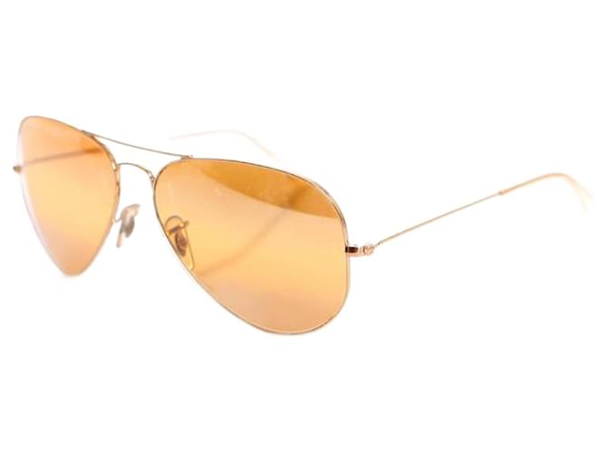 Autre Marque Ray Ban, Gold coloured Aviator glasses. (Special edition) Golden  ref.1002932