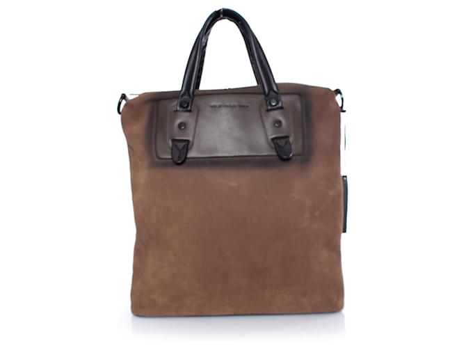 Autre Marque Diesel Black Gold, brown suede bag with shoulderstrap.  ref.1002948