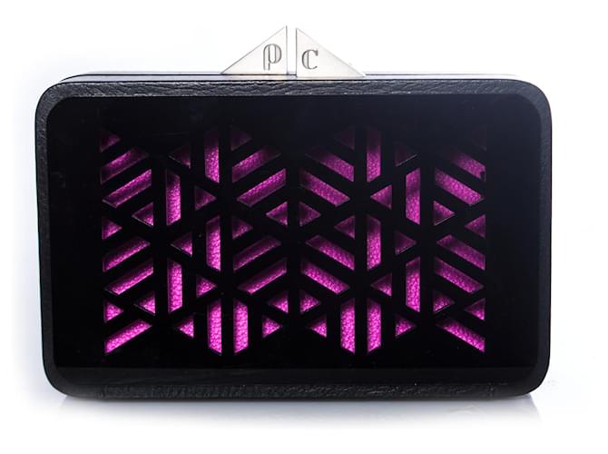 Autre Marque Poupee Couture/Rula Ghalayini, Leather clutch with color filters in a semi-permeable pattern.  ref.1002987