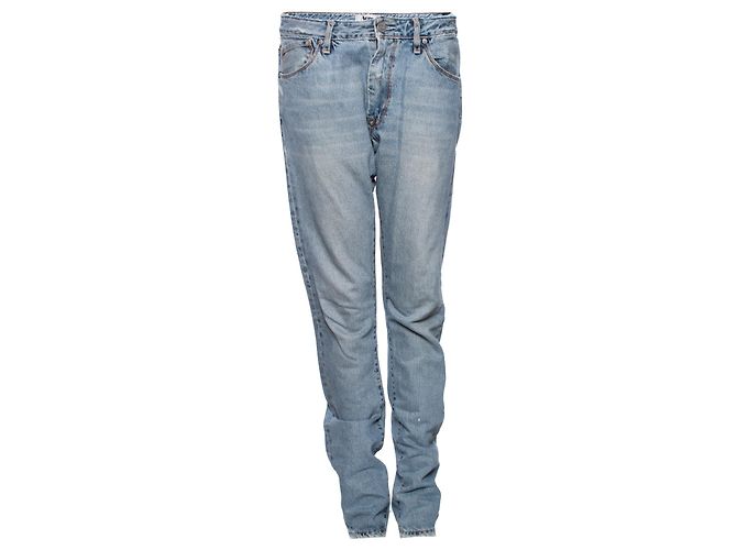 Acne, calça jeans azul folgada.