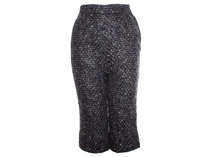 DOLCE & GABBANA, Grey wool knee pants.