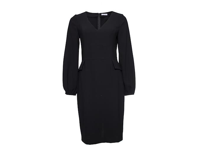 Autre Marque La Kleid, Schwarzes Kleid mit falschen Seitentaschen. Polyester  ref.1003019