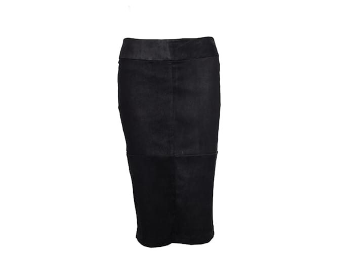 Autre Marque ADN, falda de gamuza negra en tamaño 1/S. Negro Cuero  ref.1003021