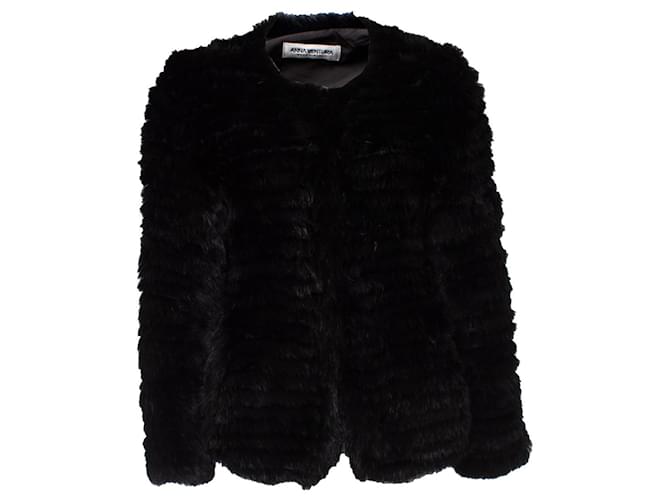 Autre Marque Anna Ventura, Knitted fur cardigan Black  ref.1003055