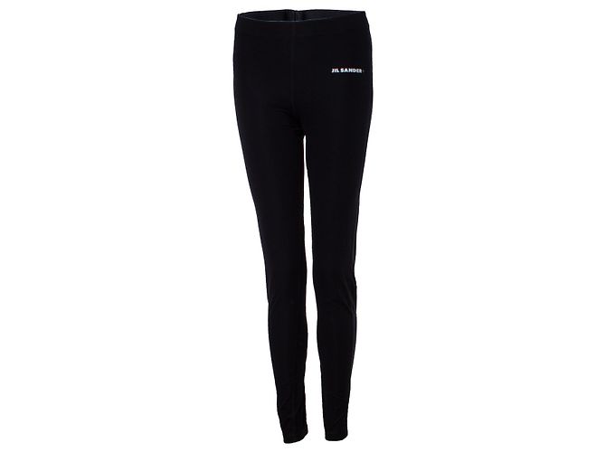 JIL SANDER, Logo-Leggings in Schwarz