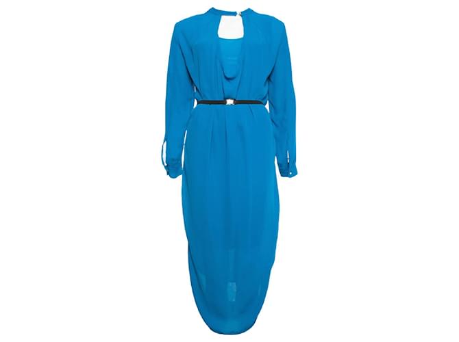 BY MALENE BIRGER, blue kaftan dress Polyester  ref.1003136
