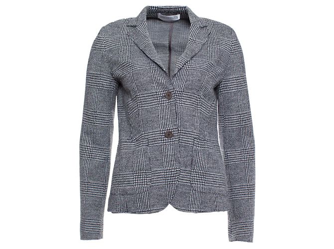 Autre Marque St. Emile, Karierter grauer Pied-de-Poule-Blazer