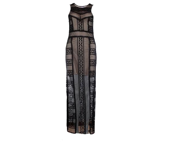 Magali Pascal, Gravity maxi dress Black Polyester  ref.1003170