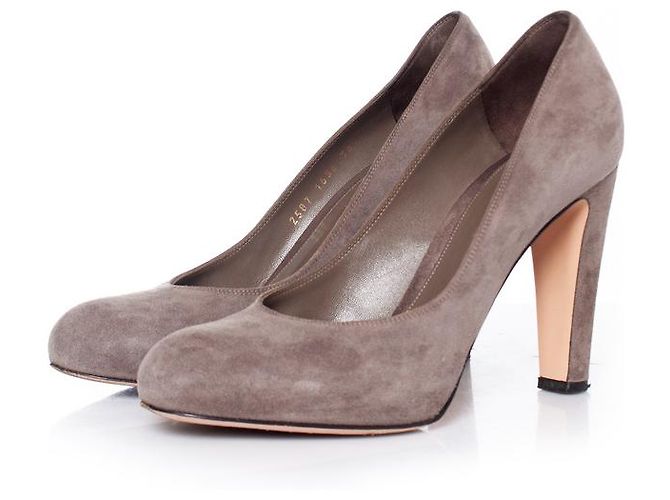Gianvito rossi, Grey Suede Pumps