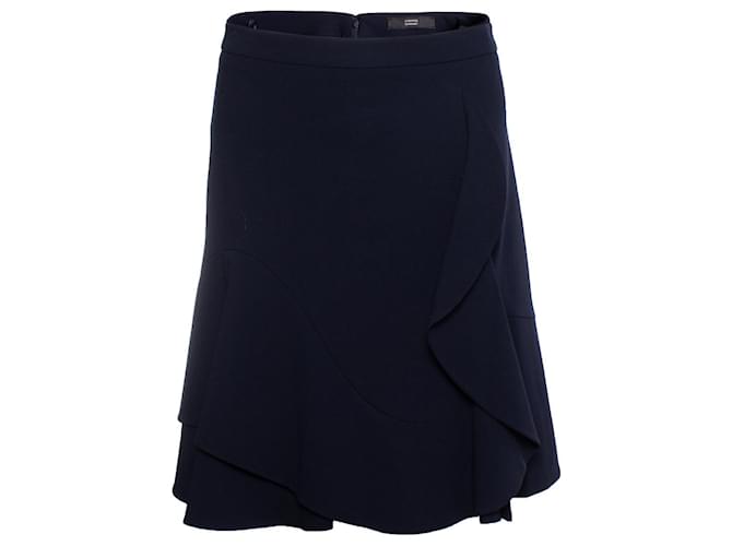 Autre Marque Steffen Schraut, blue skirt with ruffles  ref.1003174