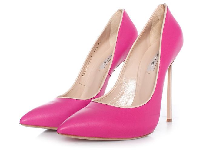 casadei, scarpins blade em rosa