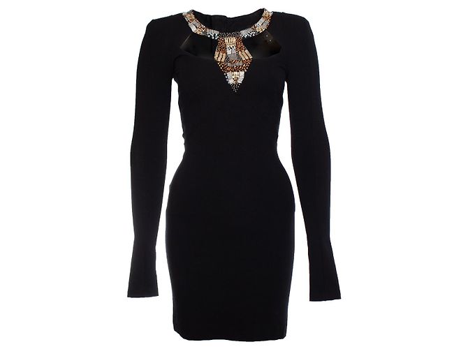 French Connection Connexion française, Robe noire avec ornement