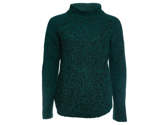 Autre Marque Odeeh, suéter de gola alta de malha verde
