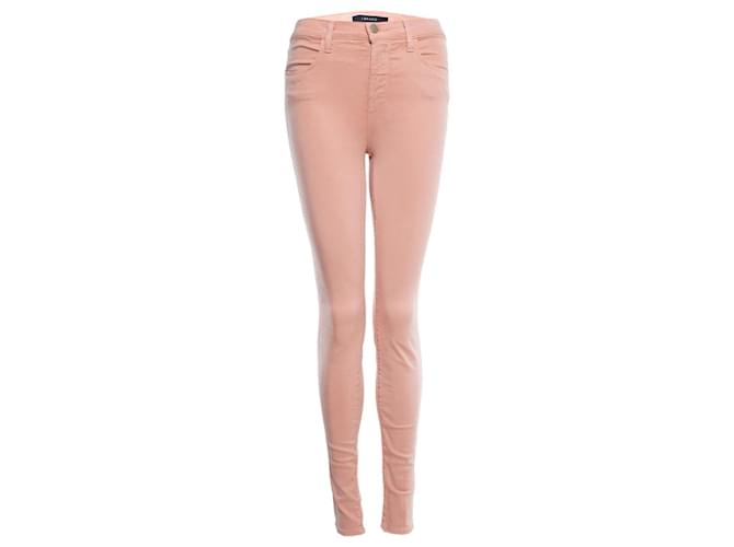 J Brand, pink skinny jeans with stretch Cotton  ref.1003229