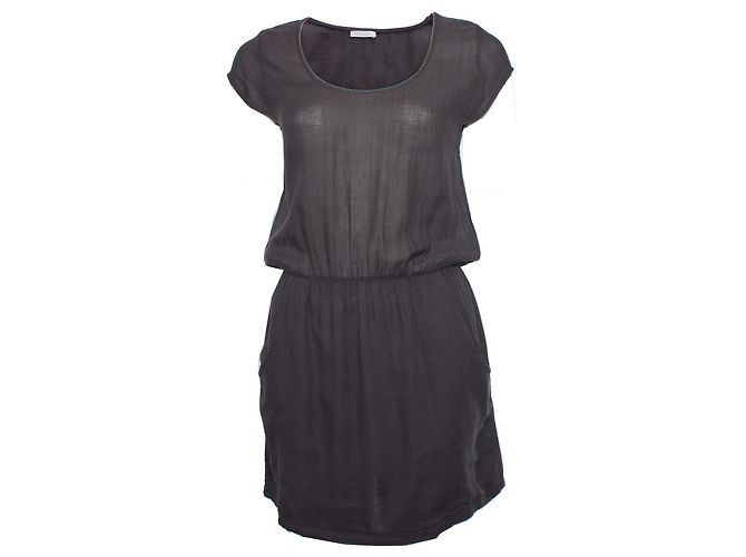 AMERICAN VINTAGE, Graues Kleid mit Seitentaschen.