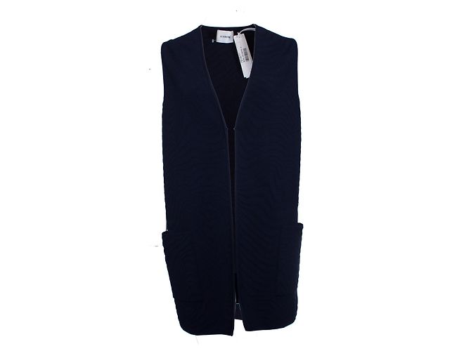 ICEBERG, Chaleco oversize azul.