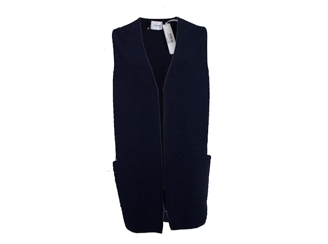 ICEBERG, Blue oversized waistcoat. Viscose  ref.1003249