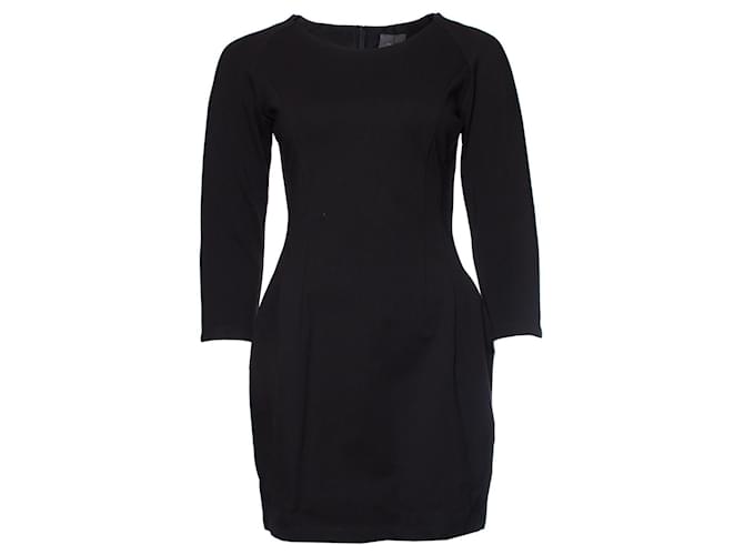 Calvin Klein, Black stretch dress. Cotton  ref.1003271