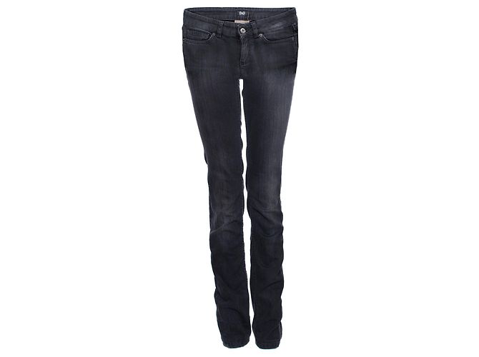DOLCE & GABBANA, Jeans attillati neri Nero