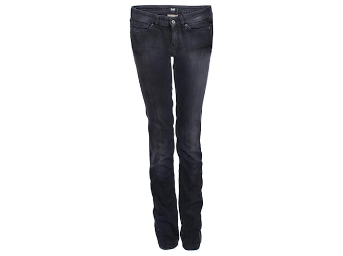DOLCE & GABBANA, Black tight-fit jeans Cotton  ref.1003286